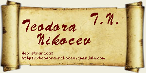 Teodora Nikočev vizit kartica